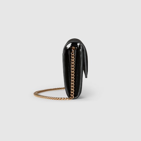 Bi-color GG Marmont wallet on chain