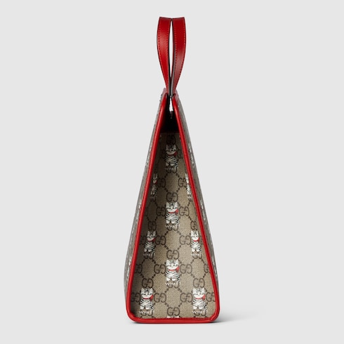 Children's printed GG tote bag