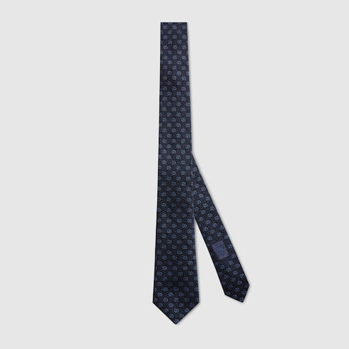 GG silk jacquard tie