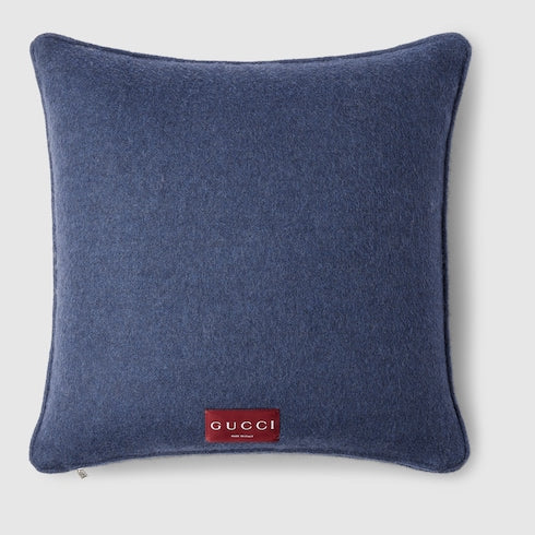 GG wool cashmere jacquard cushion