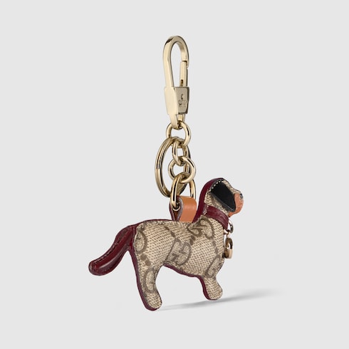 Dog-shaped bag charm