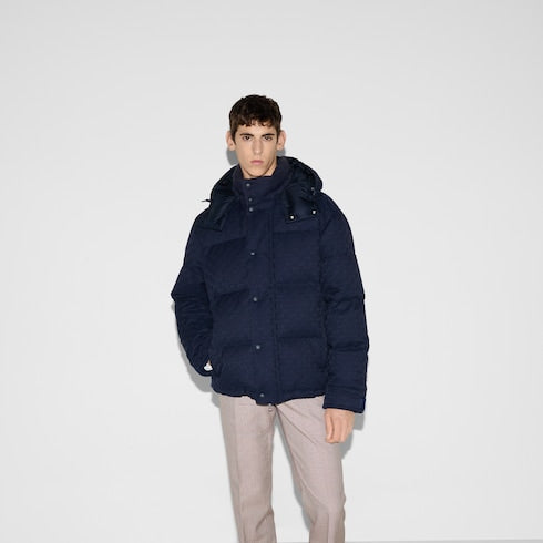GG canvas down jacket