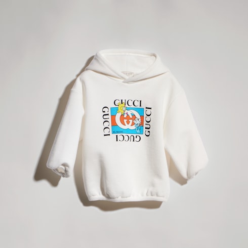 Baby cotton jersey hooded sweatshirt