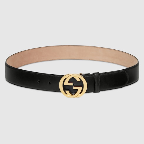 Belt with Interlocking G buckle