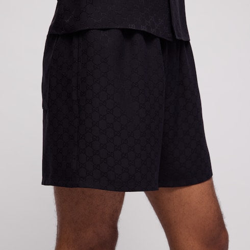 GG silk jacquard shorts