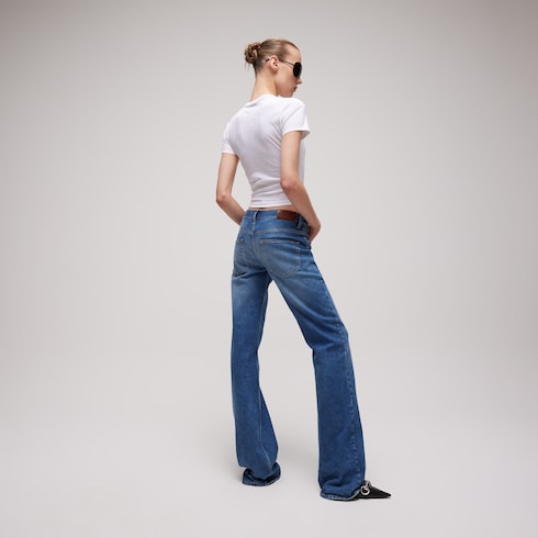 Cotton jersey T-shirt with embroidery