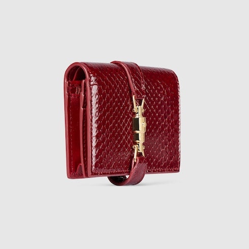 Gucci Jackie python medium wallet