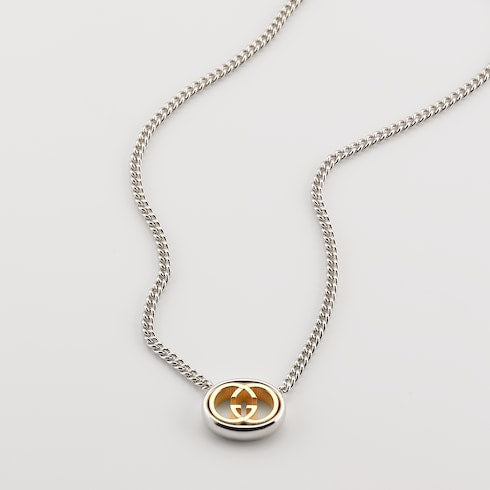 Gucci Interlocking pendant chain necklace
