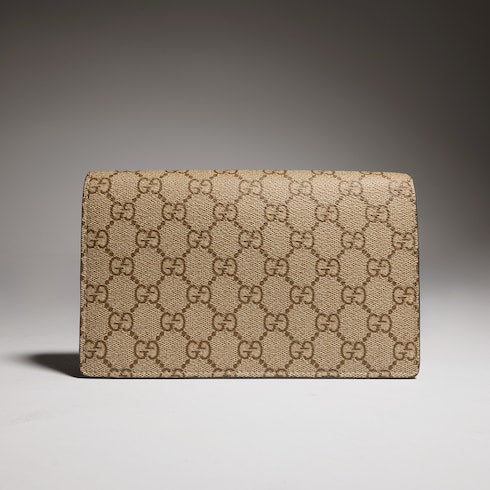 Bi-color GG Marmont wallet on chain