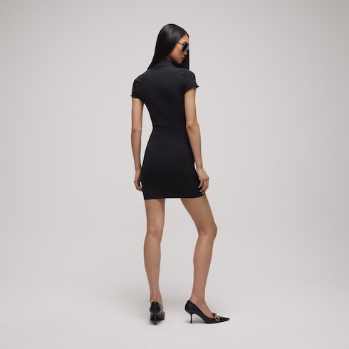 Fine stretch silk dress