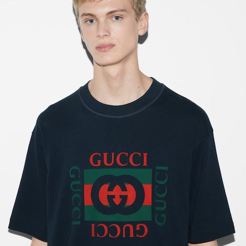 Printed cotton jersey T-shirt