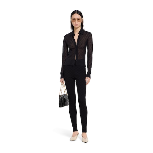 Elastic GG jacquard leggings