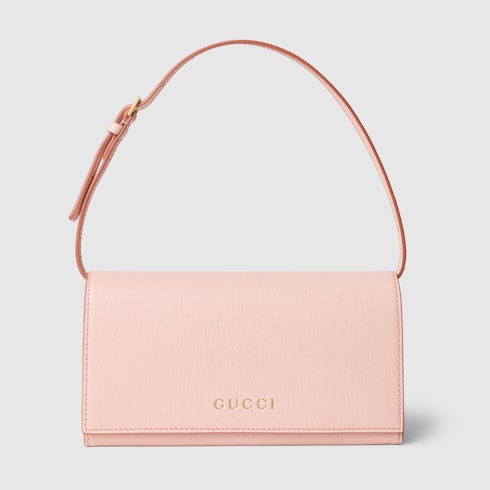 Mini pouch with Gucci lettering