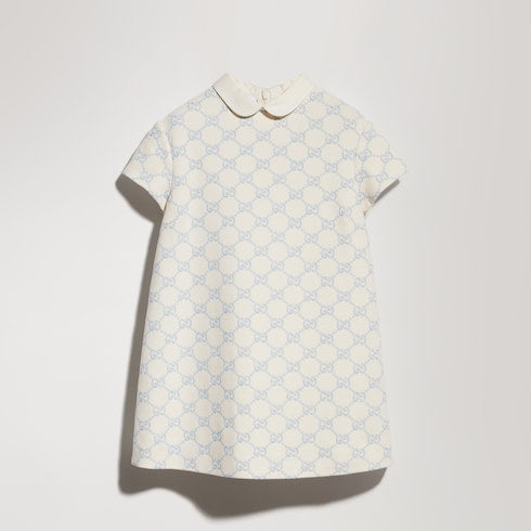 Children's embroidered jersey dress