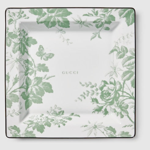 Herbarium print large trinket tray