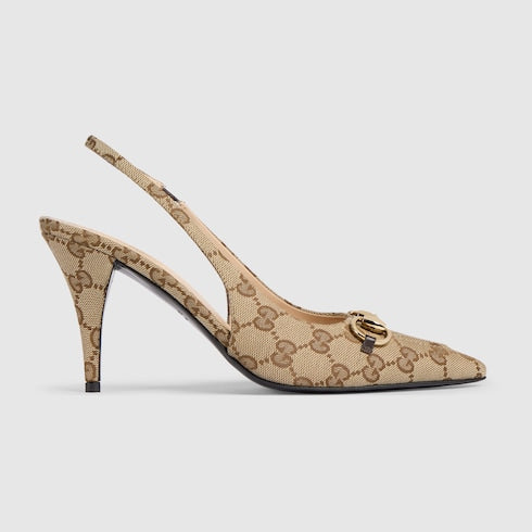 Women's slingback pump with Horsebit
