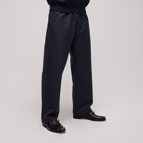 GG cotton canvas pants