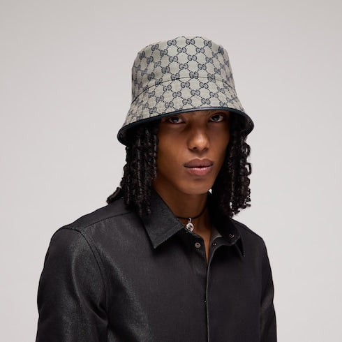 GG cotton canvas bucket hat