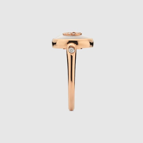 Gucci Interlocking diamond 18k ring