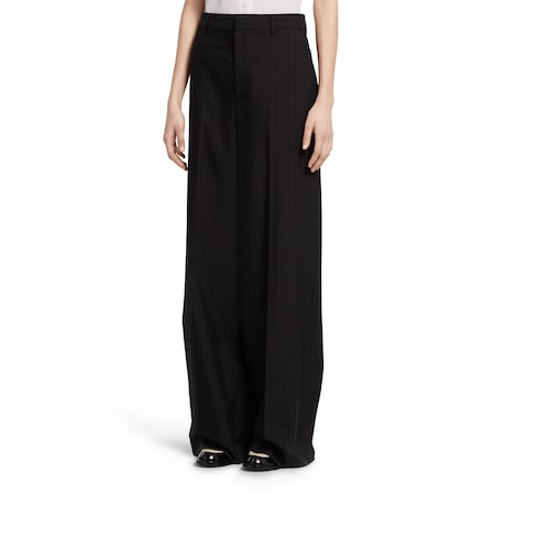 Pinstripe Gucci wool jacquard pants