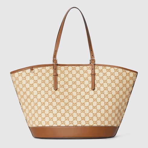 Woven large tote bag