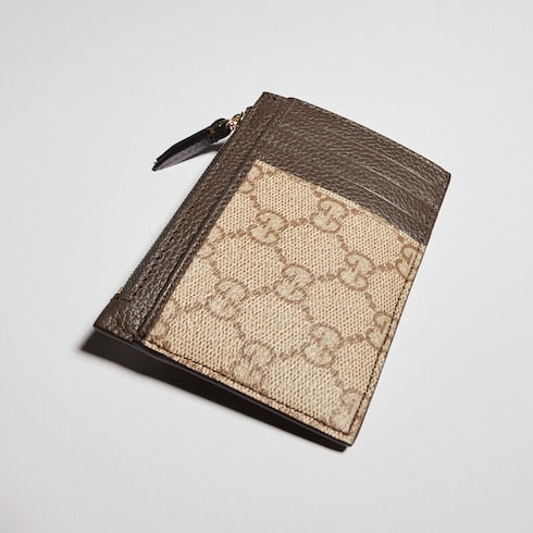 Bi-color GG Marmont zip key pouch