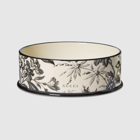 Large Herbarium print pet bowl