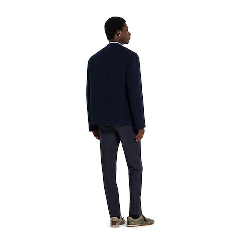 Pinstripe wool pant