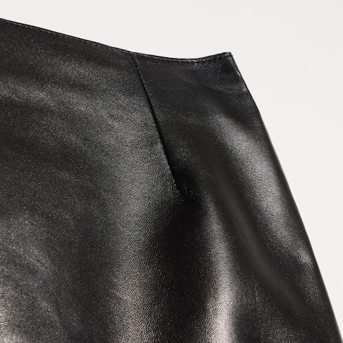 Soft nappa mini skirt