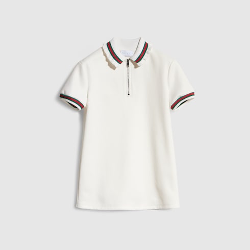 Children's jersey polo dress with Web