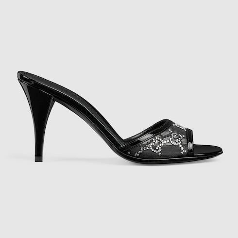 Women's crystal slide sandal