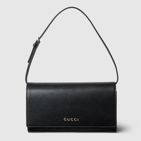 Mini pouch with Gucci lettering
