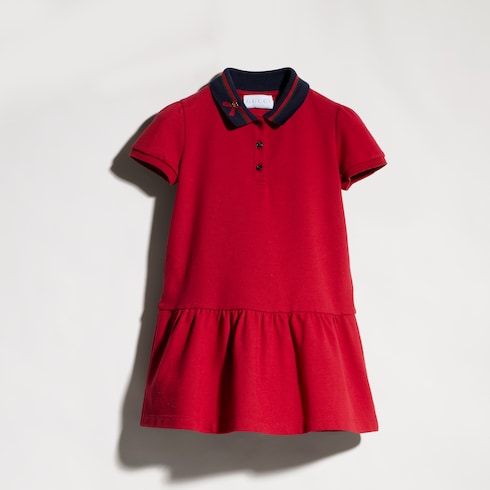 Children's cotton polo dress