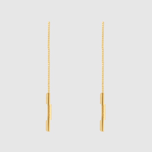 Gucci Link to Love 18k chain earrings
