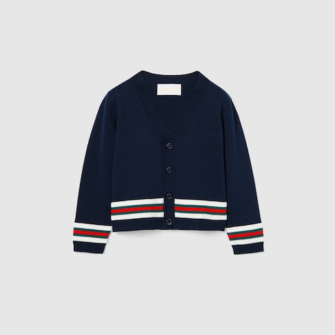 Baby cotton cardigan with Web