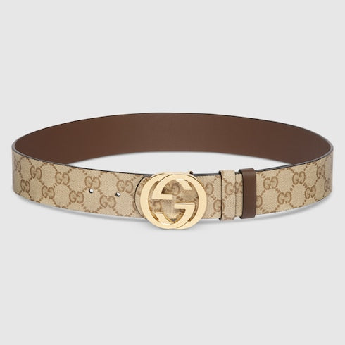 Reversible belt with Interlocking G buckle