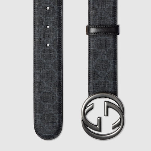 Belt with Interlocking G buckle