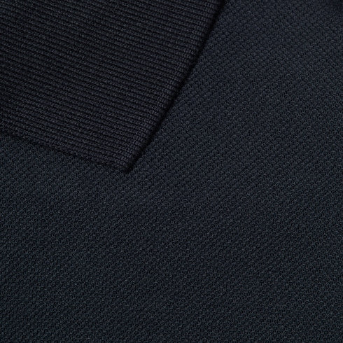 Cotton piquet polo shirt with embroidery