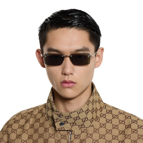 Rectangular frame sunglasses