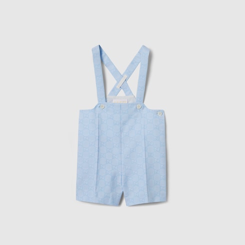 Baby GG cotton jacquard overall