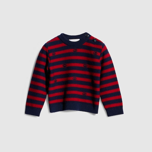 Baby striped wool sweater