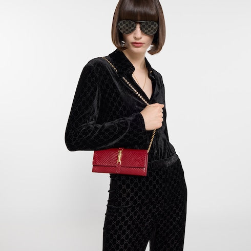 Gucci Jackie python wallet on chain