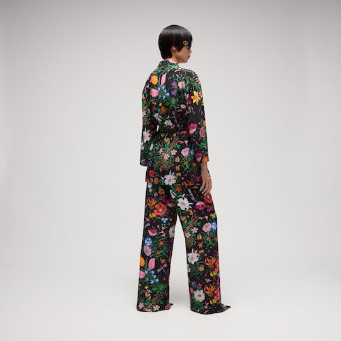 Printed silk shirt