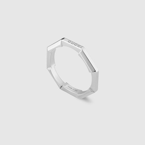 Gucci Link to Love 18k mirrored ring