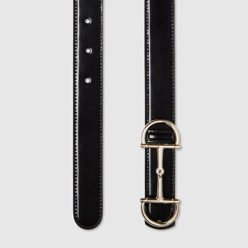 Reversible thin belt with Horsebit