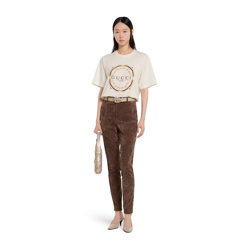 Cotton jersey T-shirt with print