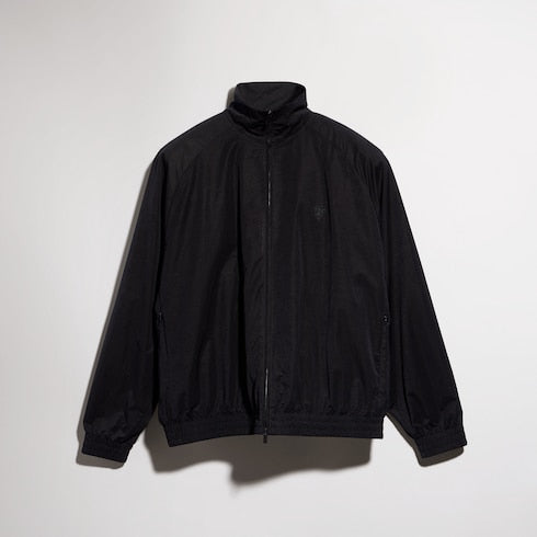 Soft technical twill zip jacket