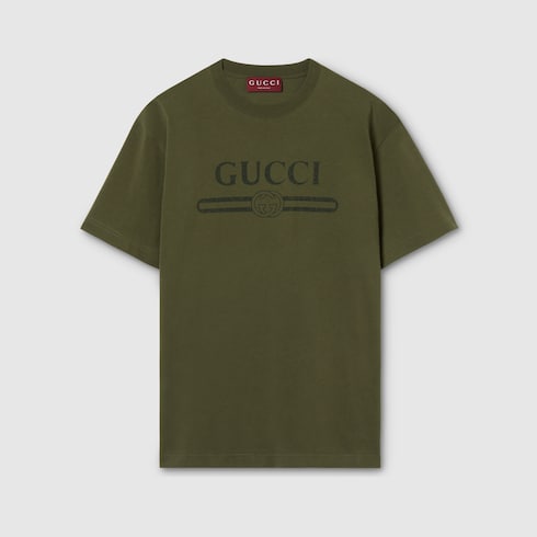 Cotton jersey T-shirt with print