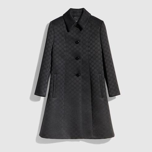 GG viscose jacquard coat