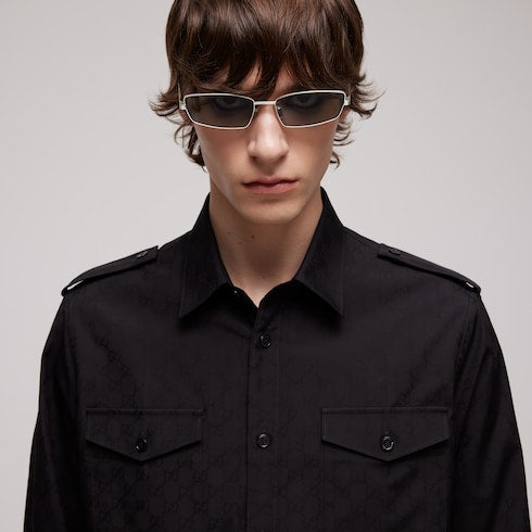 GG cotton poplin shirt